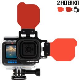 FLIP13 Two Filter Kit with DIVE & DEEP Filters for GoPro HERO 5, 6, 7, 8, 9, 10, 11, 12, 13